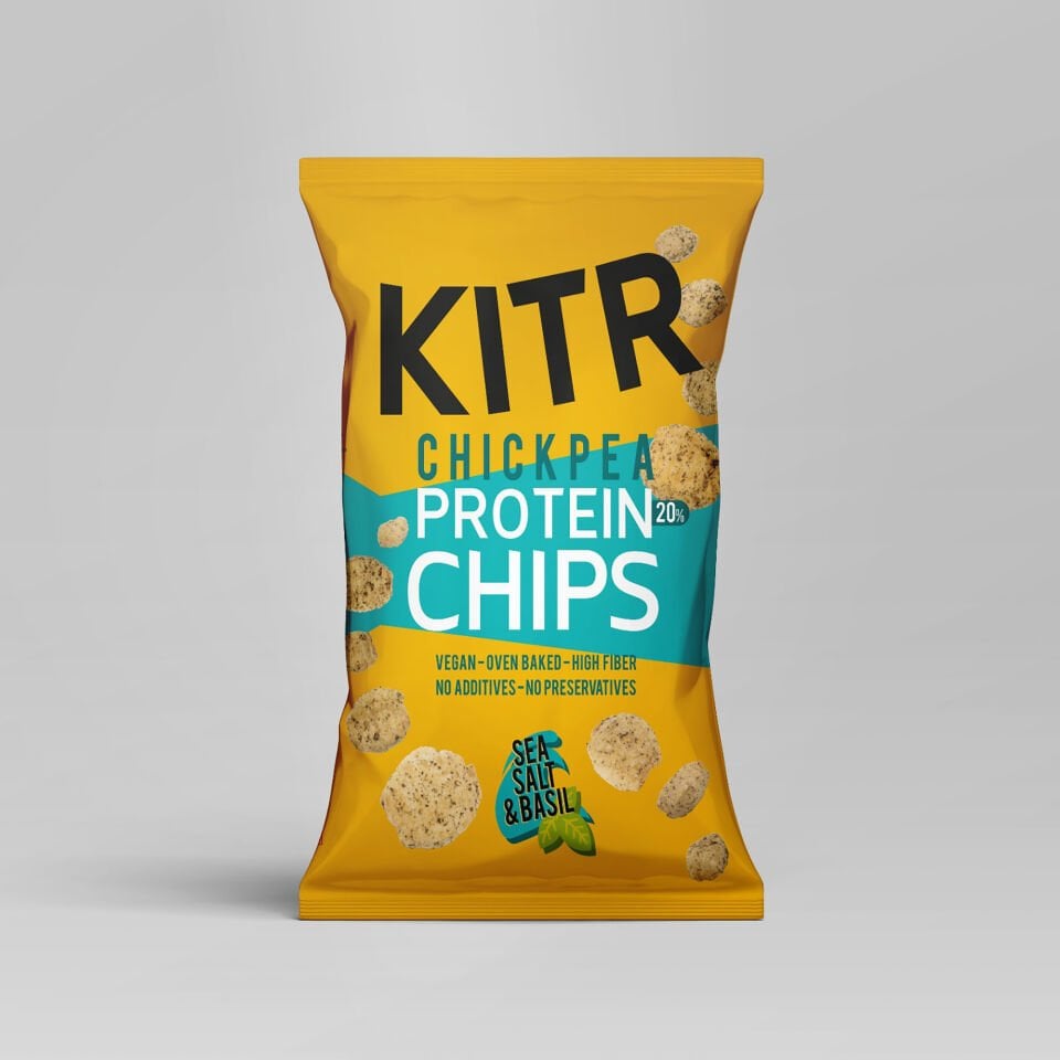 KITR Deniz Tuzlu ve Fesleğenli Yüksek Proteinli Nohut Cipsi 50g