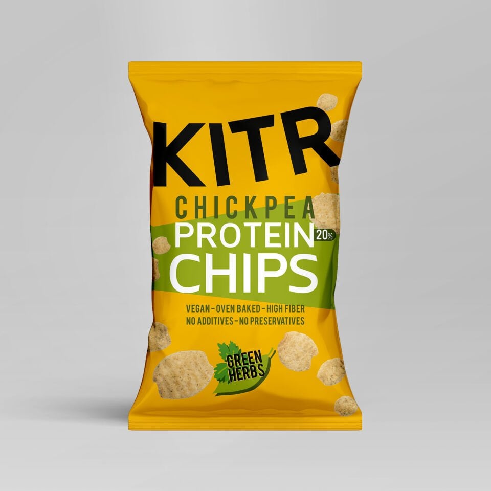 KITR Sebze Yeşillikleri Çeşnili Yüksek Proteinli Nohut Cipsi 50g