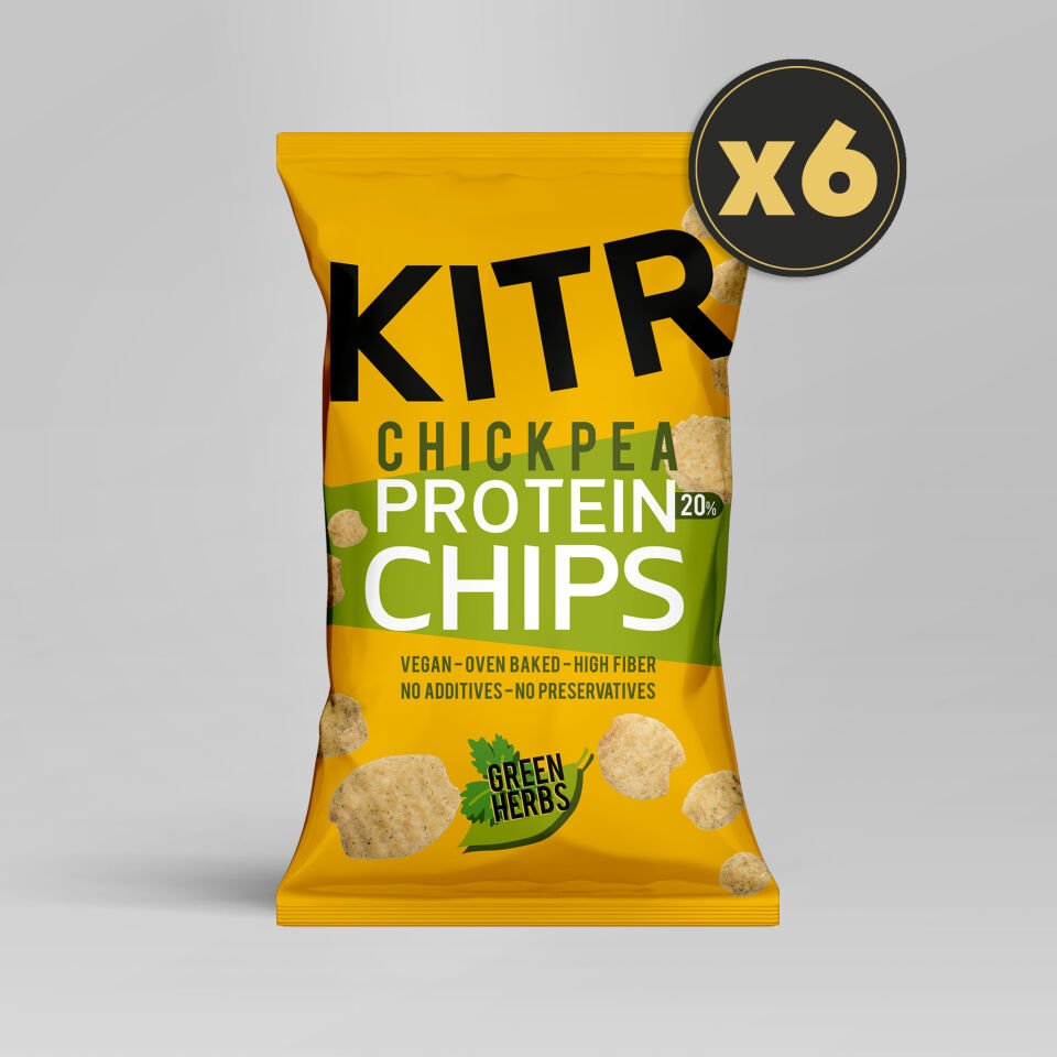 6'lı KITR Sebze Yeşillikleri Çeşnili Yüksek Proteinli Nohut Cipsi 6x50g