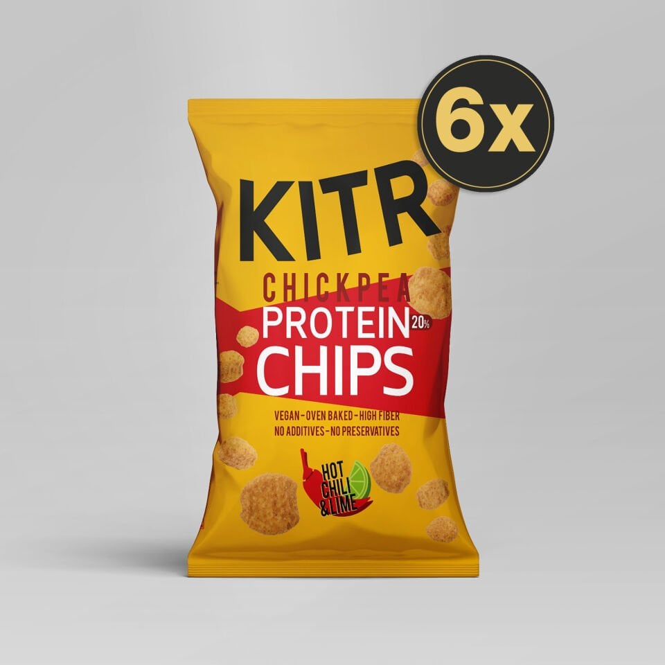 6'lı KITR Acı Biberli ve Lime Çeşnili Yüksek Proteinli Nohut Cipsi 6x50g