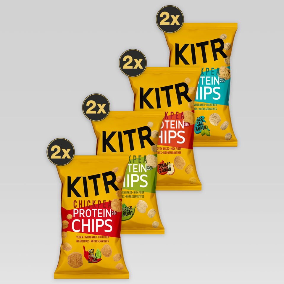 KITR 8'li Karışık Yüksek Proteinli Cips Paketi 8x50g