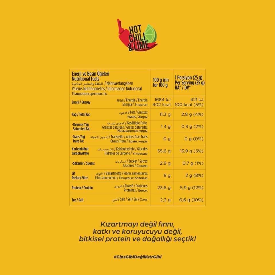 KITR Karışık Yüksek Proteinli Cips Paketi 4x50g