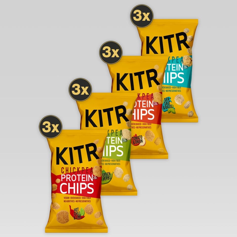 KITR 12'li Karışık Yüksek Proteinli Cips Paketi 12x50g