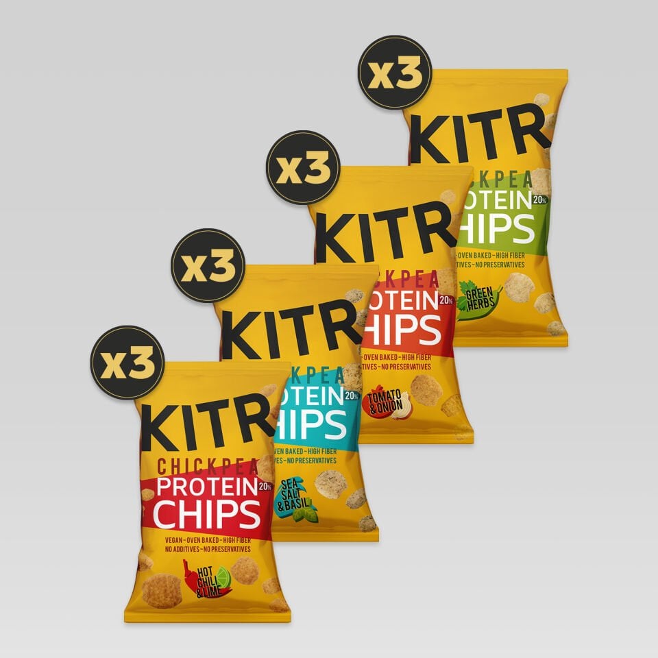 KITR 12'li Karışık Yüksek Proteinli Cips Paketi 12x50g